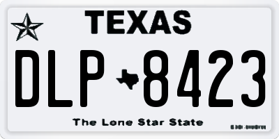 TX license plate DLP8423