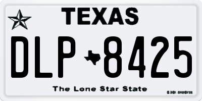 TX license plate DLP8425