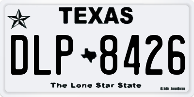 TX license plate DLP8426