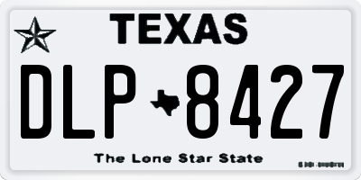 TX license plate DLP8427