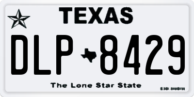 TX license plate DLP8429
