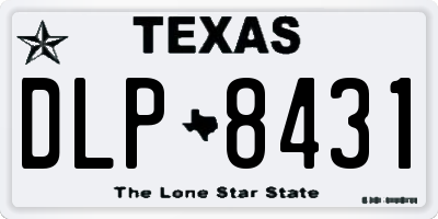 TX license plate DLP8431