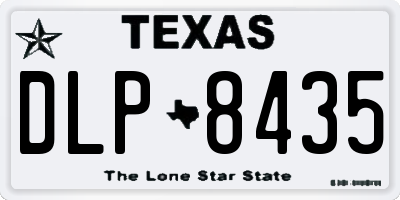 TX license plate DLP8435