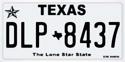 TX license plate DLP8437