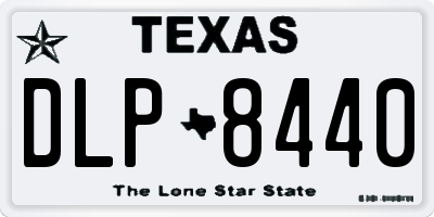 TX license plate DLP8440