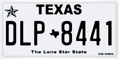 TX license plate DLP8441