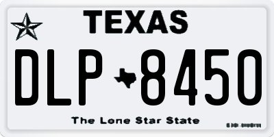 TX license plate DLP8450