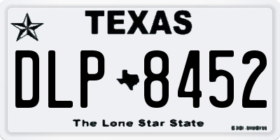 TX license plate DLP8452