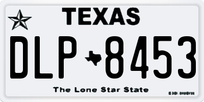 TX license plate DLP8453