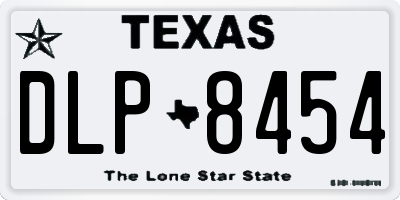 TX license plate DLP8454