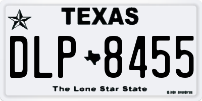 TX license plate DLP8455
