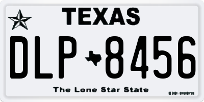 TX license plate DLP8456