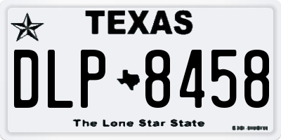 TX license plate DLP8458