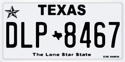 TX license plate DLP8467