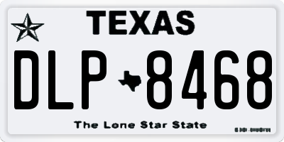 TX license plate DLP8468