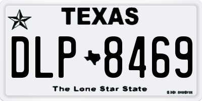 TX license plate DLP8469