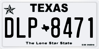 TX license plate DLP8471