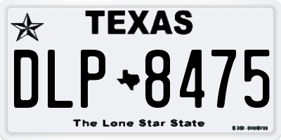 TX license plate DLP8475