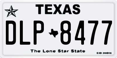 TX license plate DLP8477