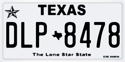 TX license plate DLP8478