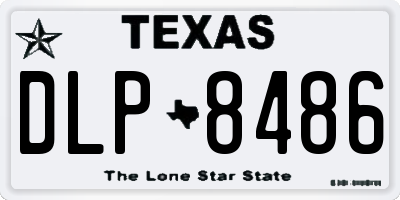 TX license plate DLP8486