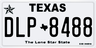 TX license plate DLP8488