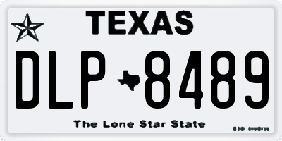 TX license plate DLP8489