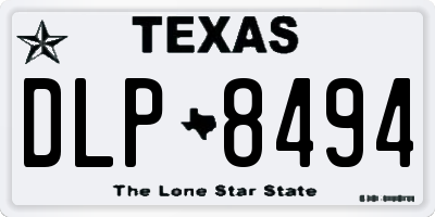 TX license plate DLP8494