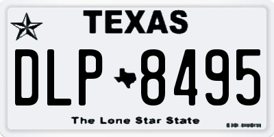 TX license plate DLP8495