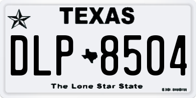 TX license plate DLP8504