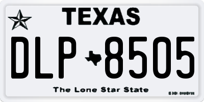TX license plate DLP8505