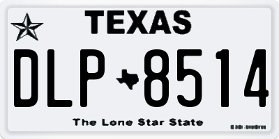 TX license plate DLP8514