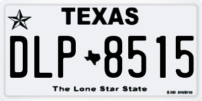 TX license plate DLP8515