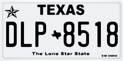 TX license plate DLP8518
