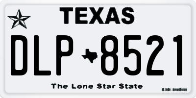 TX license plate DLP8521