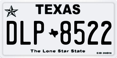 TX license plate DLP8522