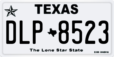 TX license plate DLP8523