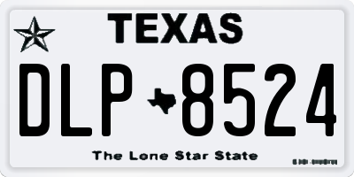 TX license plate DLP8524