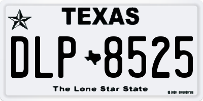 TX license plate DLP8525