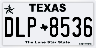 TX license plate DLP8536