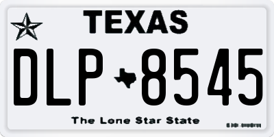 TX license plate DLP8545