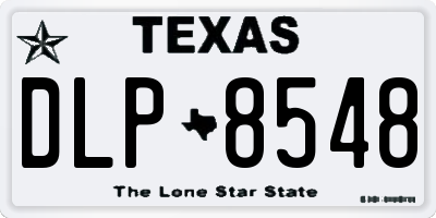 TX license plate DLP8548