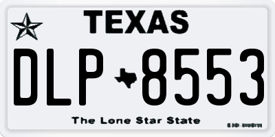 TX license plate DLP8553