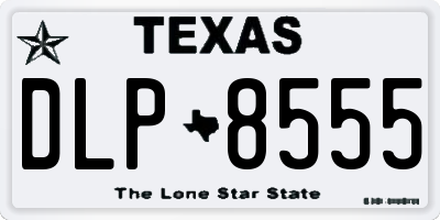 TX license plate DLP8555