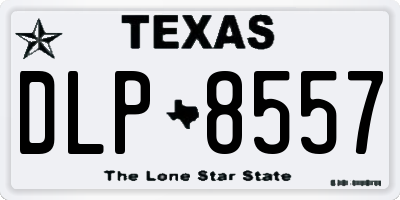 TX license plate DLP8557