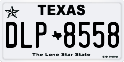 TX license plate DLP8558