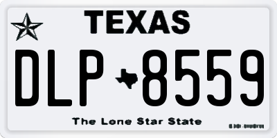 TX license plate DLP8559