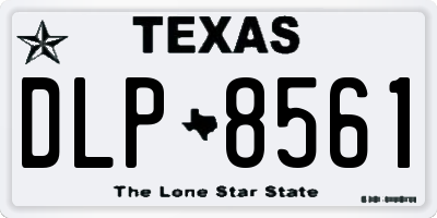 TX license plate DLP8561