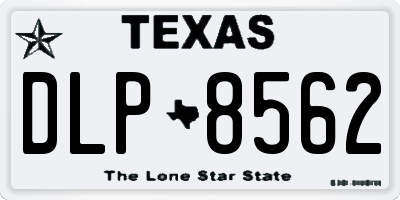 TX license plate DLP8562