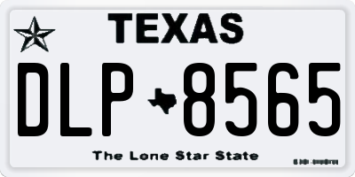 TX license plate DLP8565